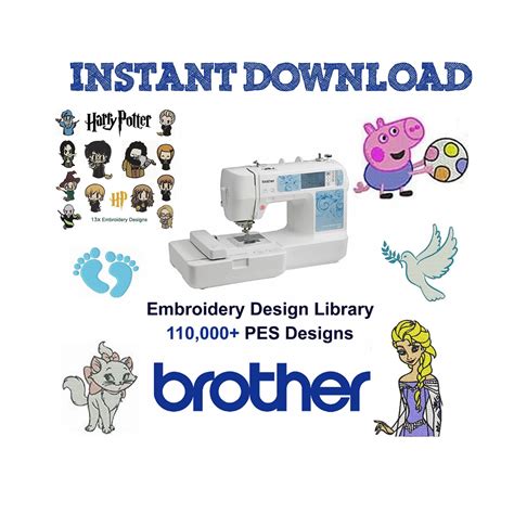 Brother Embroidery Designs Pes 110000 Instant Download Etsy Brother Embroidery Machine