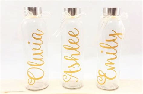 Personalized Glass Water Bottles Etsy Glass Water Bottle