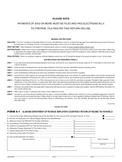 2020 Form Al A 1 Fill Online Printable Fillable Blank Pdffiller