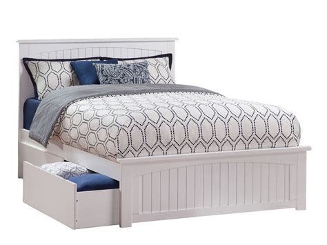 Atlantic Furniture Nantucket Platform Bed With Matching Foot Board With
