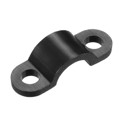 100pcs Nylon Cable Clamp Wire Tube Fastener Fixing Clip Curve Black