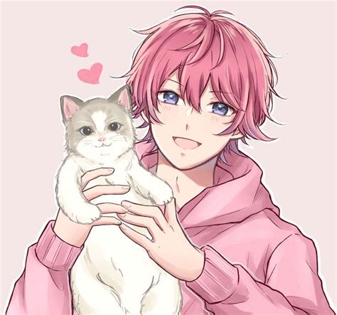 Amo On Twitter Pink Hair Anime Cute Anime Boy Anime Friendship