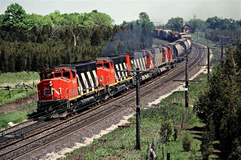 Cn Shannonville Ontario 1980 Westbound Canadian National Railway