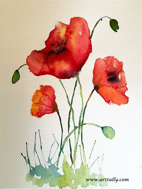 Watercolour Poppies For Beginners — Kerrie Woodhouse