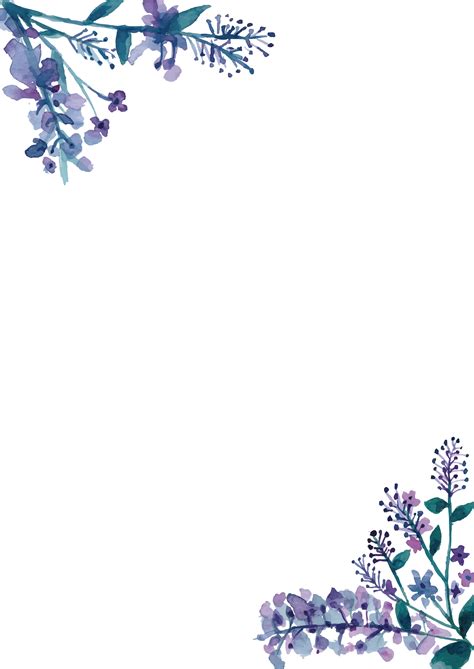 Flower Border For Wedding Invitation Png