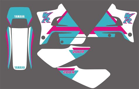 Grafik Kit Yamaha Wr Origin Pink Kitdeco Moto Fr