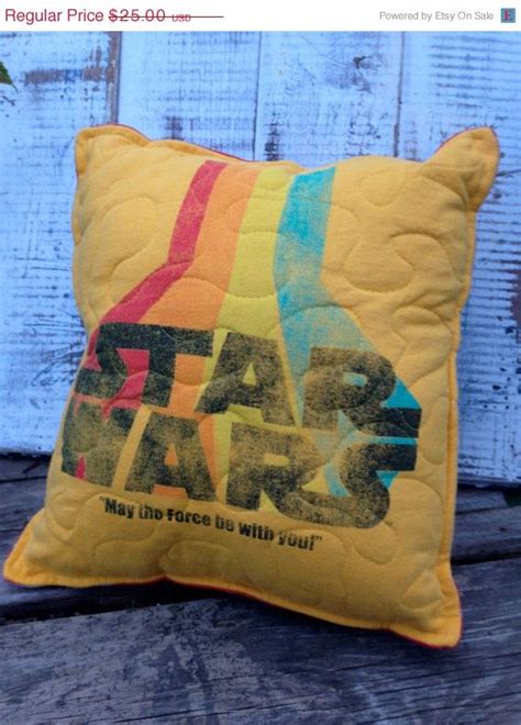Star Wars Pillow Throw Pillowupcycled Eco Friendly Quilted Etsy