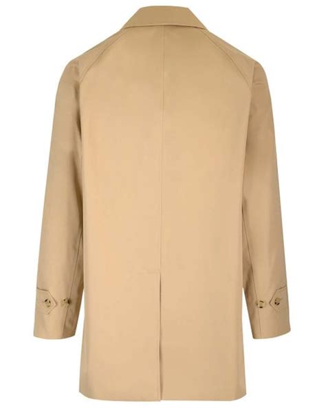 Burberry Cadmen Raincoat In Natural For Men Lyst