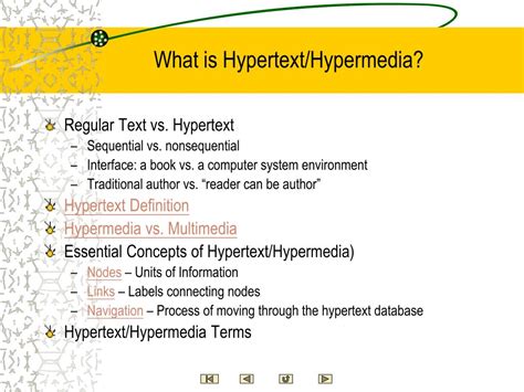 Ppt Hypermedia Powerpoint Presentation Free Download Id1316753