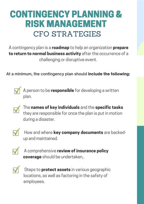 Contingency Planning Cfo Strategies Llc Protect The Future