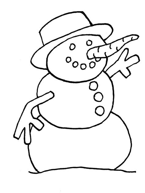 Good Snowman Winter Coloring Pages Coloring Pages For