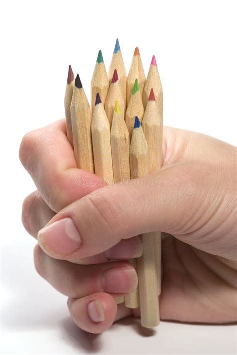 9 Hand Holding Wooden Pencils Free Stock Photos Stockfreeimages