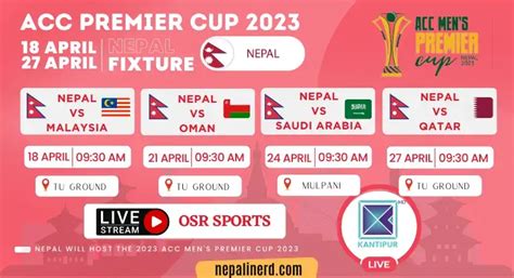 the acc premier cup in nepal as final step in qualification for asia cup 2023 latest cricket