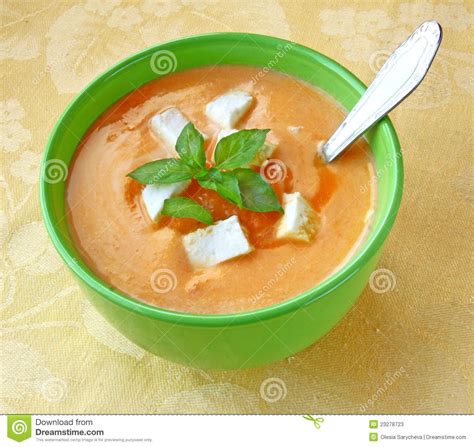 Soup Of Puree From A Carrot Stock Image Image Of Plant