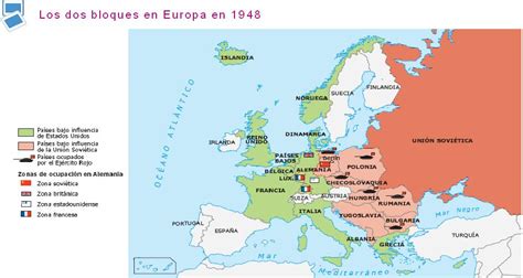 Mapa La Guerra Fría En Europa The Cold War In Europe