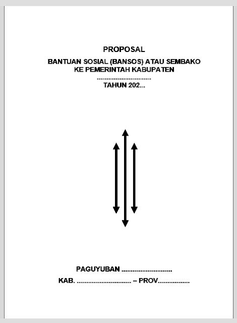 Contoh Proposal Pengajuan Bantuan Sosial (Bansos) atau Sembako ke