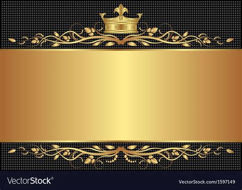 Royal Black Background With Golden Crown Download A Free Preview Or