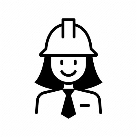 Feminist Female Engineer Contractor Career Icon Download On