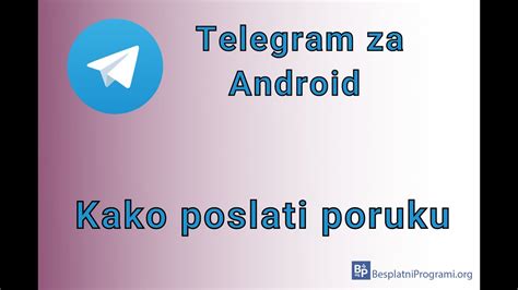 Kako Poslati Poruku Na Telegram U Za Android Youtube