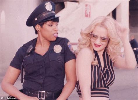 Iggy Azalea Gets Arrested By Jennifer Hudson In Trouble Music Video Daily Mail Online