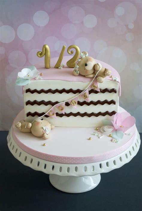 Birthday cake decorations asda ideas, little birthday cakes text1 source. Half birthday cake by Vanilla & Me | Half birthday cakes ...