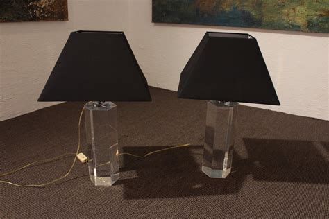 Pair Of Plexiglass Lamps