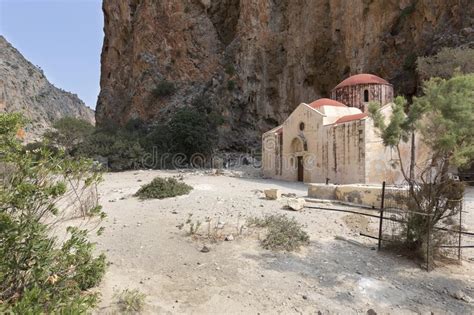 Agiofarango Schlucht Insel Von Kreta Griechenland Stockbild Bild