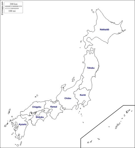 Color an editable map, fill in the legend, and download it for mobile app now available! Japan with Ryukyu Islands free map, free blank map, free ...