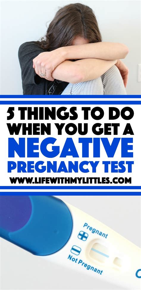 What To Do When You Get A Negative Pregnancy Test