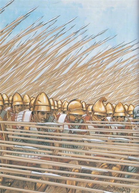 The macedonian phalanx is an infantry formation developed by philip ii and used by his son alexander the great to conquer the persian empire and other armies. (detail from) Macedonian Phalanx - by Peter Connolly (Warfare in the Ancient World/Macedonian ...