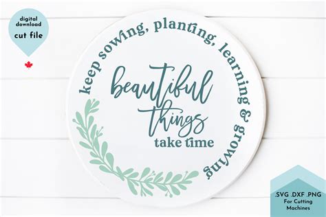Inspirational Sign Svg Round Sign Svg Graphic By Lettershapes