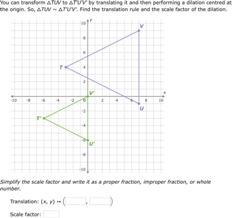 Ixl Similar Triangles And Similarity Transformations Transition Year