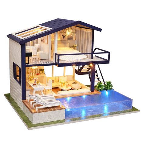 Nfstrike Interesting Dollhouse Time Apartment 3d Assembly Diy Household