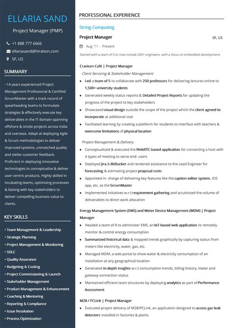 Two Page Resume Format 2022 Examples And Guide 2023