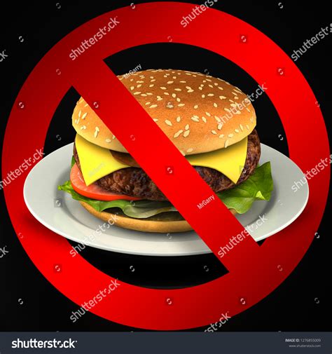 Fast Food Danger Label Very Beautiful Stock Illustration 1276855009