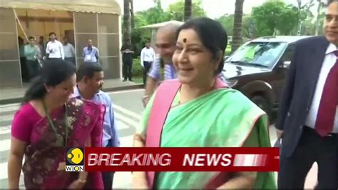 former external affairs minister sushma swaraj passes away at 67 south asia news