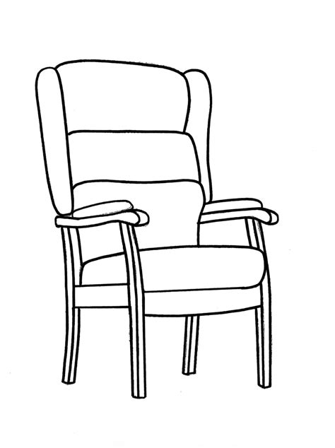 Clipart Chair Outline Clipart Chair Outline Transparent Free For