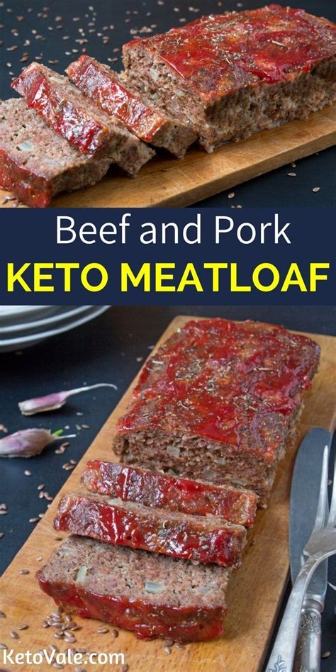Our low fat nonstick meatloaf pan drains grease for delicious, nutritious meals! Keto Beef And Pork Meatloaf | Recipe (With images) | Food, Low carb recipes, Pork meatloaf