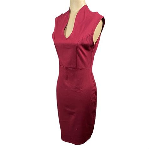 Rolla Coster Dresses Rolla Coster Large Maroon Form Fitted Dress Poshmark