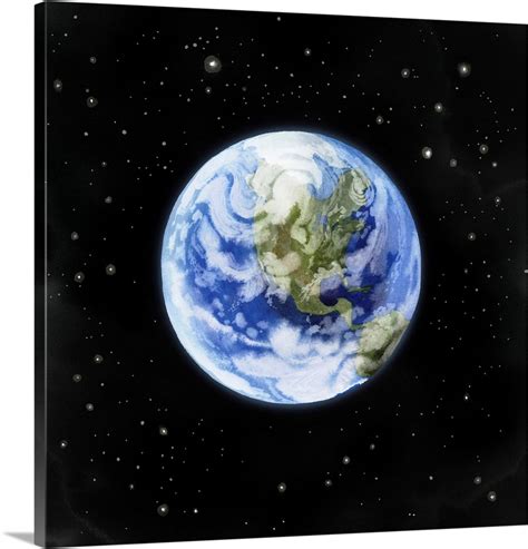 Earth From Afar I Wall Art Canvas Prints Framed Prints Wall Peels