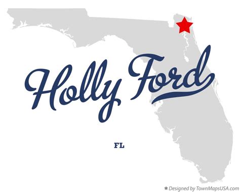 Map Of Holly Ford Fl Florida