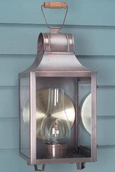 Copper Colonial Wall Light And Lights Handmade Rustic Barn Light Fixtures