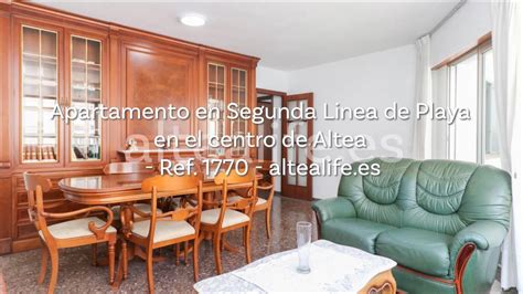 Apartamento En Segunda Linea De Playa En El Centro De Altea Ref