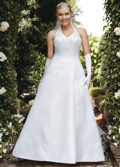 Get the best deals on satin wedding dresses. SAMPLE: Satin V-Neck Halter Wedding Dress | eBay