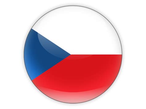 Flag icon of czech republic is available in 3 sizes at png format. Round icon. Illustration of flag of Czech Republic