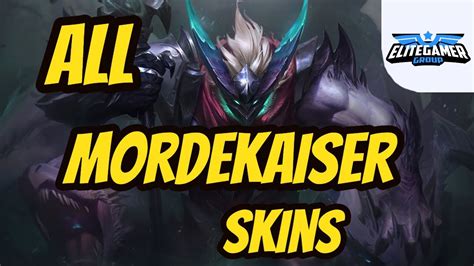 All Mordekaiser Skins Spotlight League Of Legends Skin Review Youtube