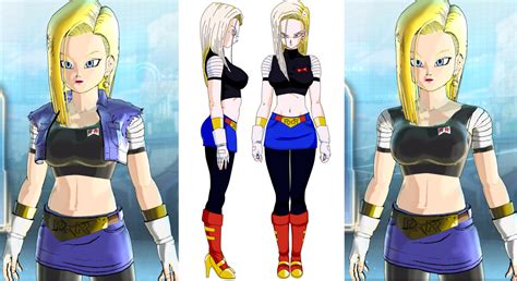 Super 18 Clothes And Hair For Huf Cac Xenoverse Mods