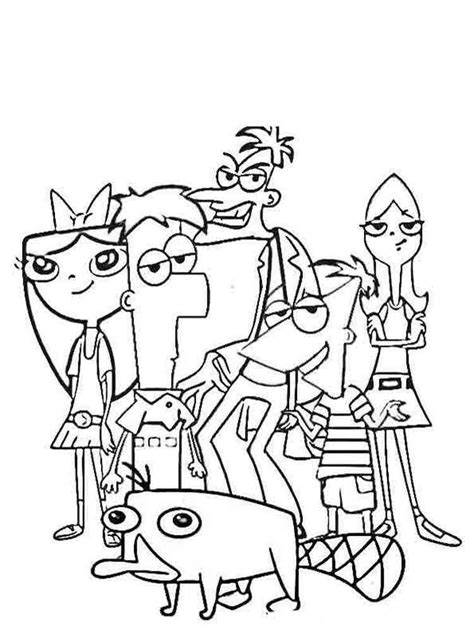 Phineas and Ferb coloring pages