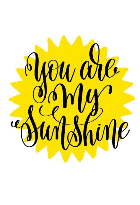 You Are My Sunshine Love Card Greetings Island Sunshine Printable