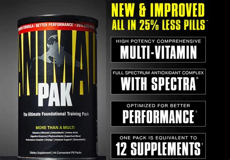 Animal Paks 88 Packs 2 X 44 Packs New And Improved Formula Wless